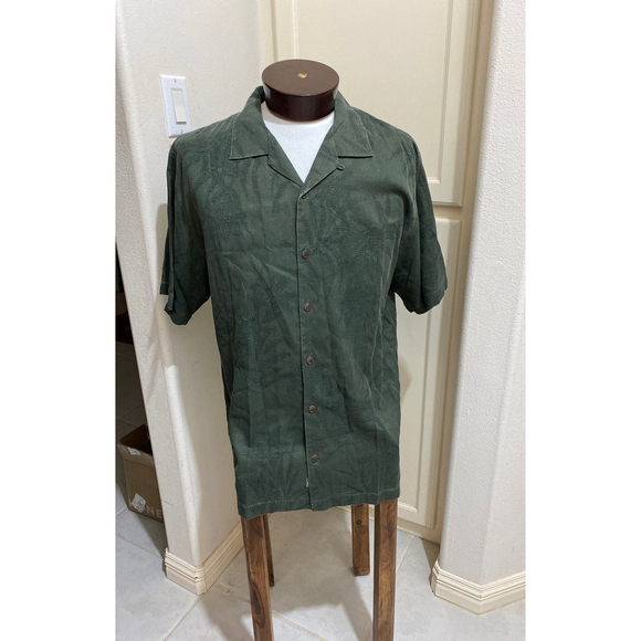 Tommy Bahama Men's Relax Button Front Silk Shirt Size Large - Picture 1 of 9